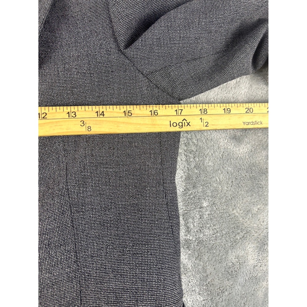 Theory Gabrielle Grey Wool Blend Single Button Blazer Jacket Size 4 Career - Picture 3 of 10